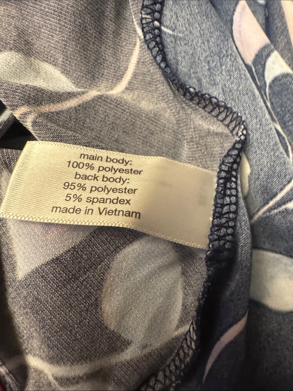 Lane Bryant 18/20 Navy Leaf Print Blouse New Top Shirt - Picture 5 of 6